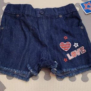 Girls jean shorts